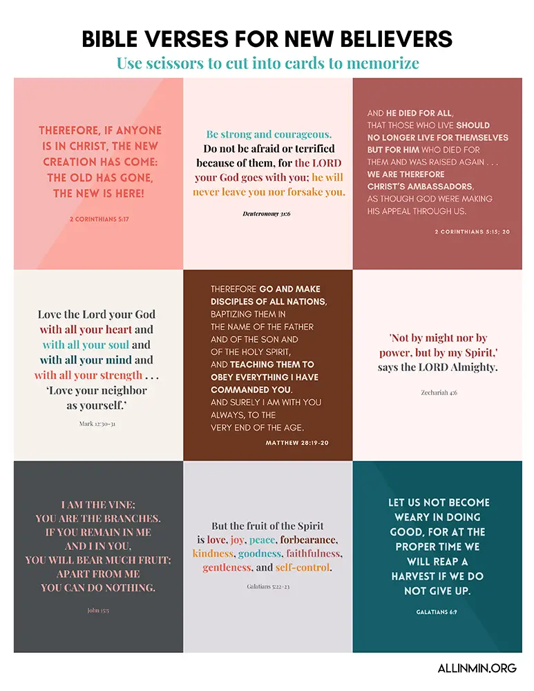 All In Bible Verses for New Believers English 1 copy