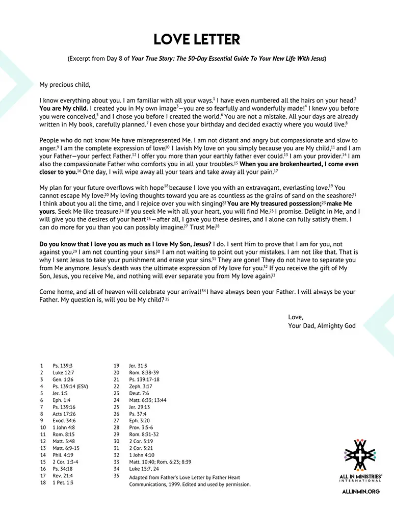 All In Gods Love Letter copy