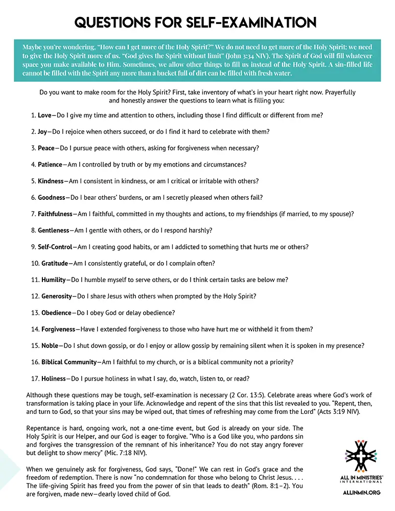 All In Self Examination Guide English