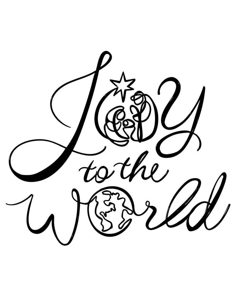 All In Christmas Art Printable Joy to the World Free Discipleship Resources